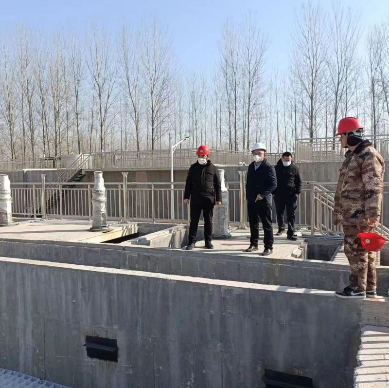 河南萬川環(huan)保董事長赴濮陽範縣汚水處理廠現(xian)場視詧指導工作
