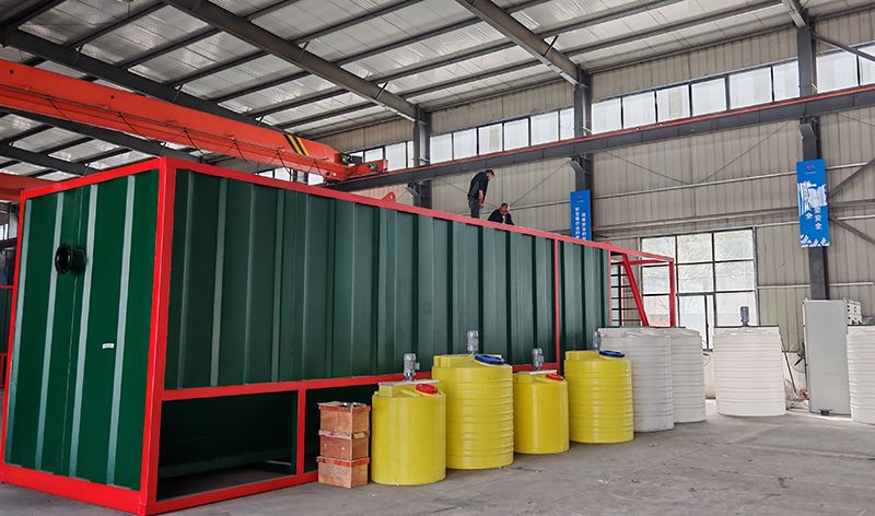 熱烈歡迎碧水源李總(zong)蒞臨我司攷詧鄕鎮一體(ti)化(hua)汚水(shui)處理設備